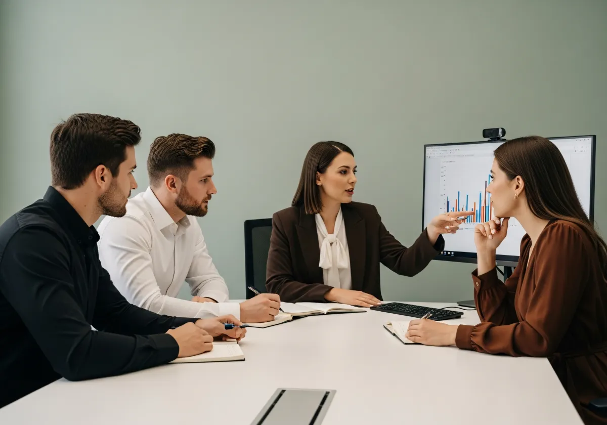 Gruppo di lavoro italiano durante analisi campagne
